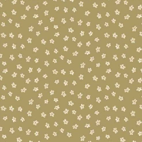 Henry Glass Fabric Anni Downs Market Garden Fabric Daisy Toss Gold 2900-66  - The Sewing Studio