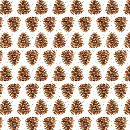 Henry Glass Fabric Little Ones Fabric Pinecones 453-3  - The Sewing Studio