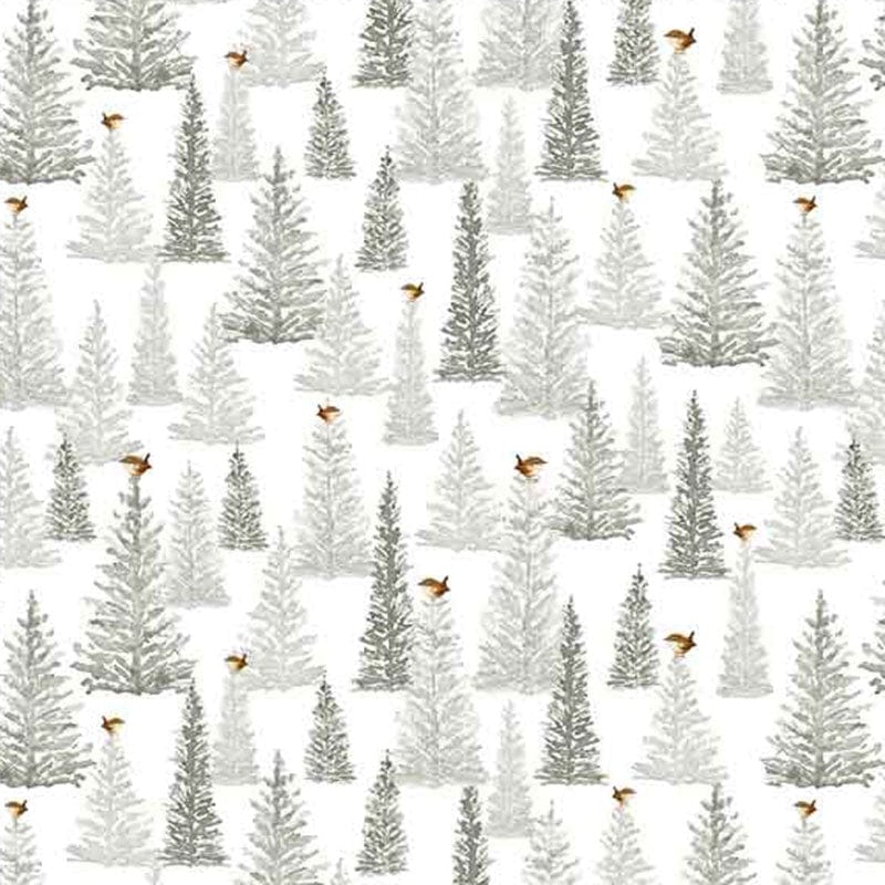 Henry Glass Fabric Little Ones Fabric Trees Multi 452-9  - The Sewing Studio