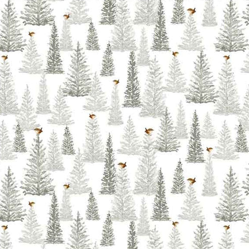 Henry Glass Fabric Little Ones Fabric Trees Multi 452-9  - The Sewing Studio