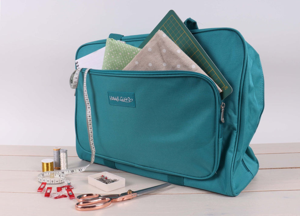 HobbyGift Bags Sewing Machine Bag Teal Fits Standard Domestic Sewing Machine  - The Sewing Studio