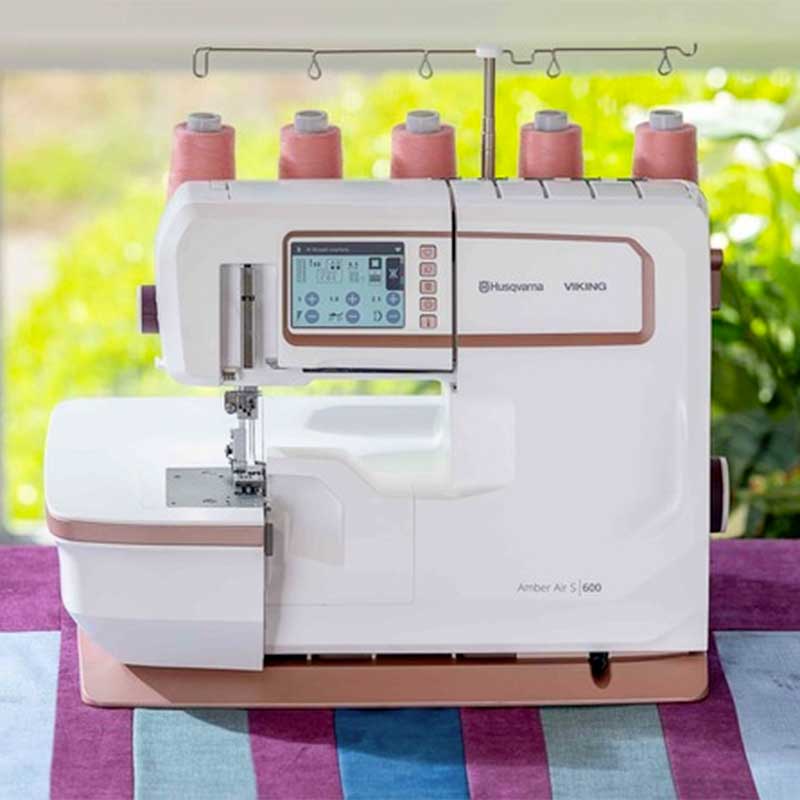 Husqvarna Sewing Machines Husqvarna Amber Air S600 Coverstitch Machine  - The Sewing Studio