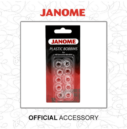 Janome Sewing Machine Accessories Janome Bobbins - Clear Plastic 10 Pk  - The Sewing Studio