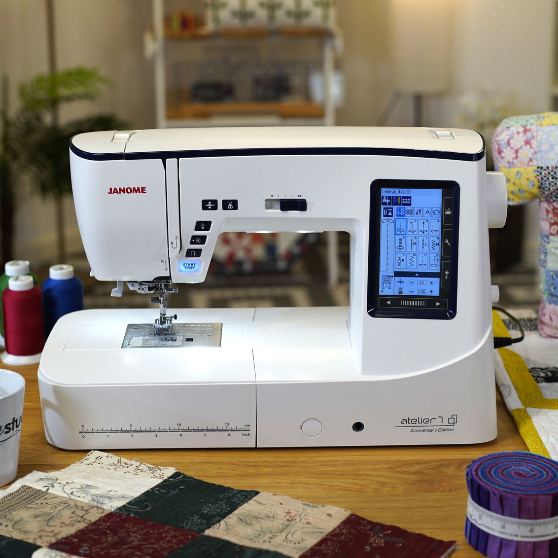 Janome Sewing Machines Janome Atelier 7 AE Sewing Machine 10 Year Anniversary Edition  - The Sewing Studio