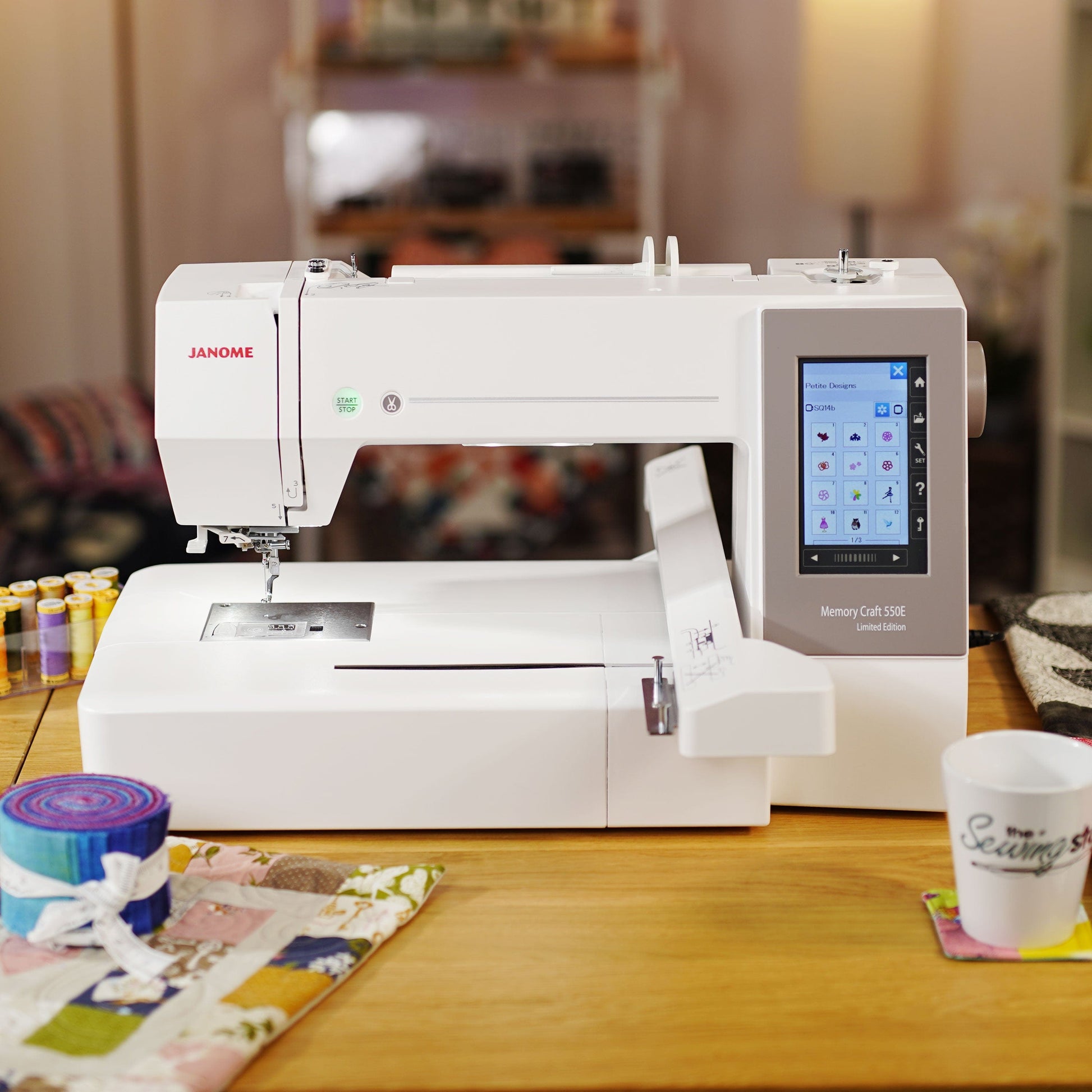 Janome Sewing Machines Janome Memory Craft 550E LE Embroidery Only Machine  - The Sewing Studio