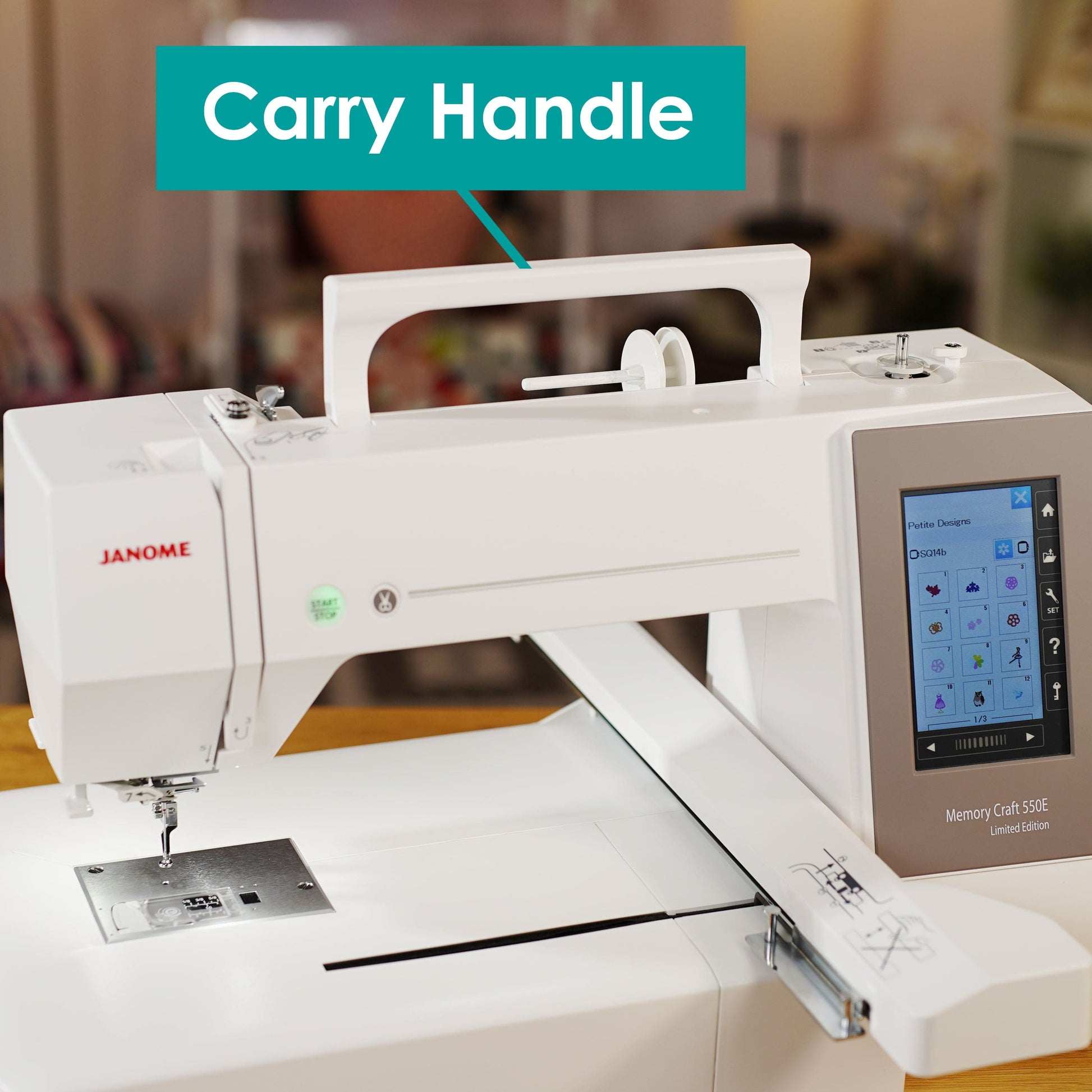 Janome Sewing Machines Janome Memory Craft 550E LE Embroidery Only Machine  - The Sewing Studio