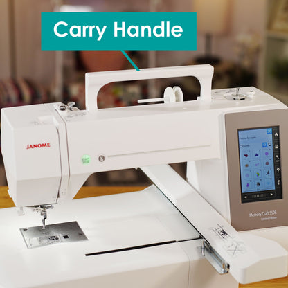 Janome Sewing Machines Janome Memory Craft 550E LE Embroidery Only Machine  - The Sewing Studio