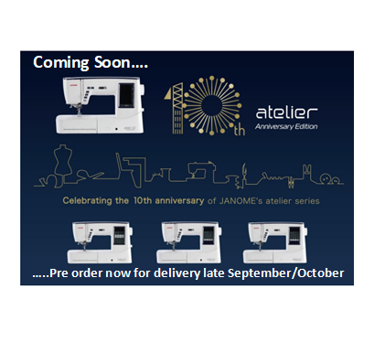 Janome Atelier 5 AE Sewing Machine 10 year Anniversary Edition