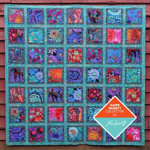 Kaffe Fassett Download Free Pattern: Jewel Frame Quilt: Green  - The Sewing Studio