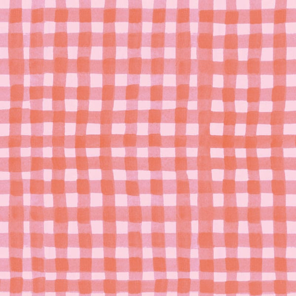 Lewis And Irene Bluebellgray Ally Gingham Coral BG012 Main Image