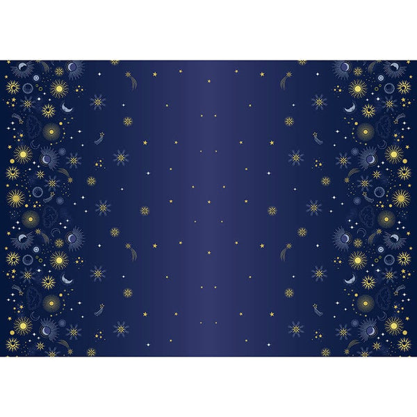 Lewis And Irene Celestial Double Edge Border With Gold Metallic A753 Main Image