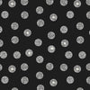 Lewis And Irene Disco Black Disco Dots With Silver Metallic A842-3 Main Image