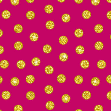 Lewis And Irene Disco Pink And Gold Disco Dots With Gold Metallic A842-1 Main Image