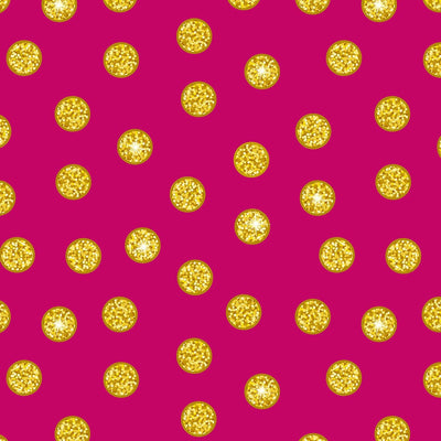 Lewis And Irene Disco Pink And Gold Disco Dots With Gold Metallic A842-1 Main Image