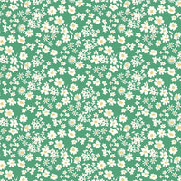 Lewis and Irene Fabric Lewis And Irene Bluebellgray Flowers Ditsy Grass BG041  - The Sewing Studio