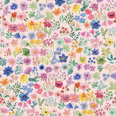 Lewis and Irene Fabric Lewis And Irene Bluebellgray Flowers Flower Library Petal BG033  - The Sewing Studio