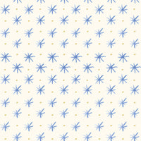 Lewis and Irene Fabric Lewis And Irene Bluebellgray Flowers Stars Cornflower BG039  - The Sewing Studio