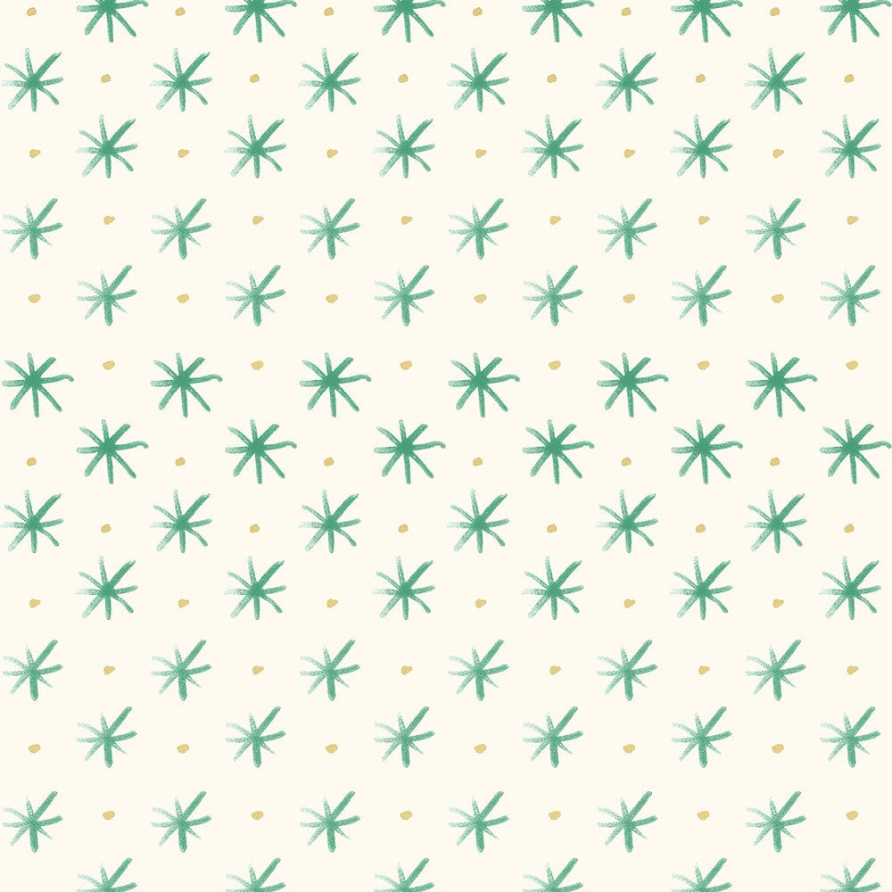 Lewis and Irene Fabric Lewis And Irene Bluebellgray Flowers Stars Grass BG038  - The Sewing Studio