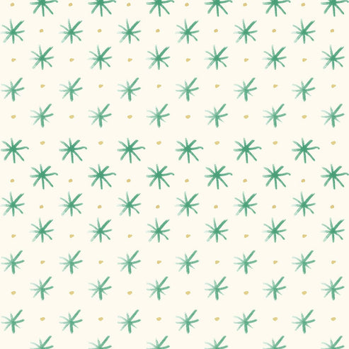 Lewis and Irene Fabric Lewis And Irene Bluebellgray Flowers Stars Grass BG038  - The Sewing Studio