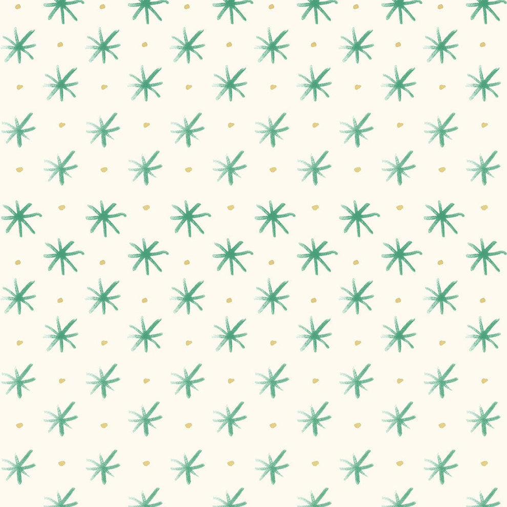 Lewis and Irene Fabric Lewis And Irene Bluebellgray Flowers Stars Grass BG038  - The Sewing Studio