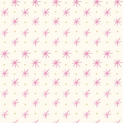 Lewis and Irene Fabric Lewis And Irene Bluebellgray Flowers Stars Rose BG037  - The Sewing Studio