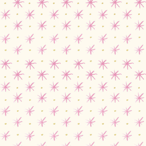 Lewis and Irene Fabric Lewis And Irene Bluebellgray Flowers Stars Rose BG037  - The Sewing Studio