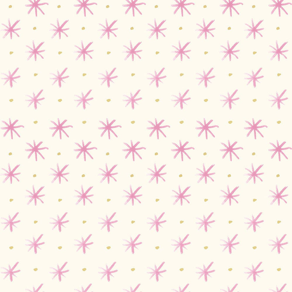 Lewis and Irene Fabric Lewis And Irene Bluebellgray Flowers Stars Rose BG037  - The Sewing Studio