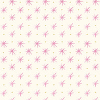 Lewis and Irene Fabric Lewis And Irene Bluebellgray Flowers Stars Rose BG037  - The Sewing Studio