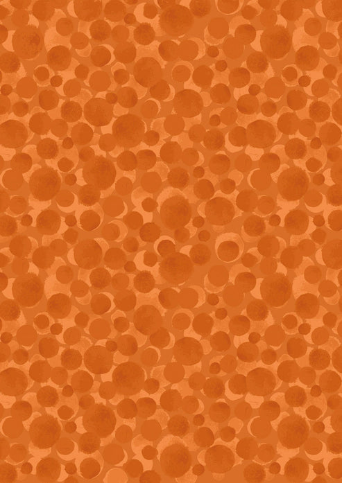 Lewis and Irene Fabric Lewis and Irene Bumbleberries Halloween Orange BB345  - The Sewing Studio