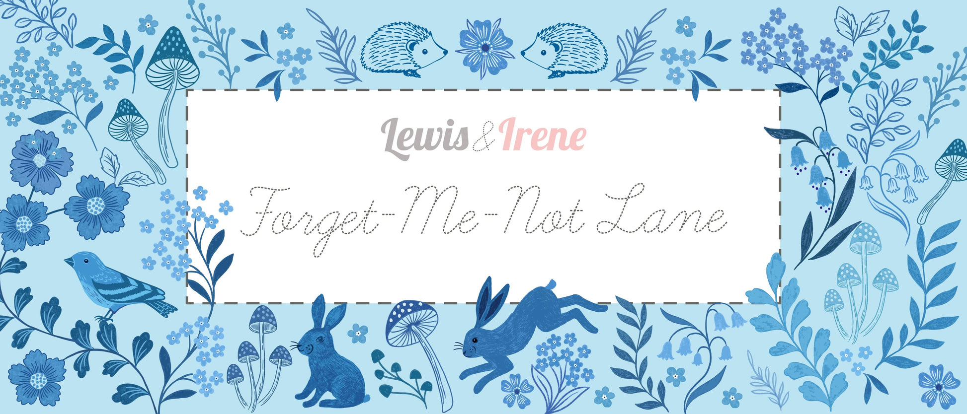 Lewis and Irene Fabric Lewis and Irene Forget Me Not Lane  - The Sewing Studio