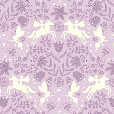 Lewis and Irene Fabric Lewis And Irene Glow Fairies Fairy Friends On Pink A868-2  - The Sewing Studio for sale UK - The Sewing Studio