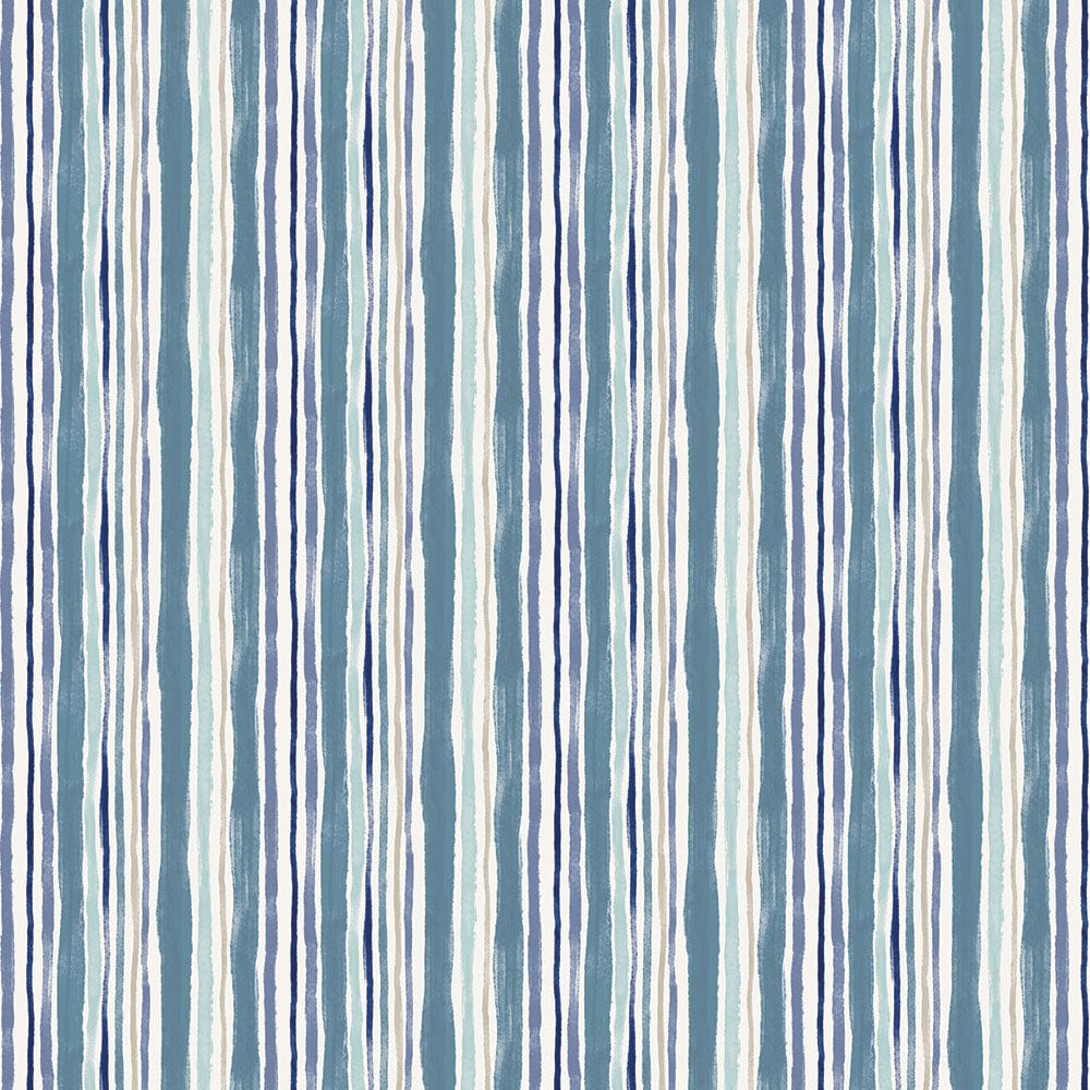 Lewis and Irene Fabric Lewis And Irene Hajime Multi Stripe Pale SH9  - The Sewing Studio