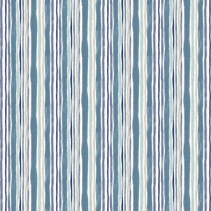 Lewis and Irene Fabric Lewis And Irene Hajime Multi Stripe Pale SH9  - The Sewing Studio