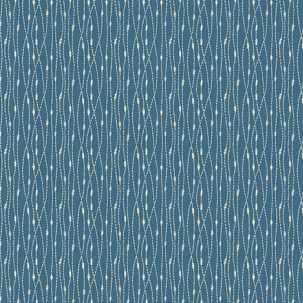 Lewis and Irene Fabric Lewis And Irene Hajime Stitch Stripe SH4  - The Sewing Studio