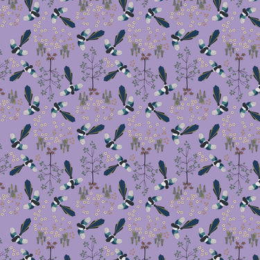 Lewis and Irene Fabric Lewis And Irene Norwegian Forest Dream Berry Season Lilac AC1-1  - The Sewing Studio for sale UK - The Sewing Studio