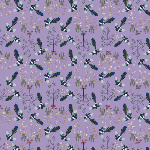 Lewis and Irene Fabric Lewis And Irene Norwegian Forest Dream Berry Season Lilac AC1-1  - The Sewing Studio