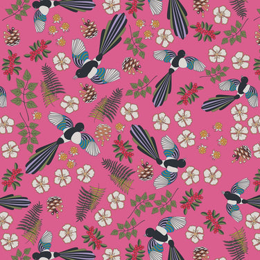 Lewis and Irene Fabric Lewis And Irene Norwegian Forest Dream Host Skog Pink AC3-2  - The Sewing Studio for sale UK - The Sewing Studio