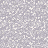 Lewis and Irene Fabric Lewis And Irene Secret Winter Garden Snowberries On Iced Lavender Flannel F658-3  - The Sewing Studio