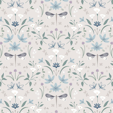 Lewis and Irene Fabric Lewis And Irene The Water Gardens Graceful Reflecfons Pale Truffle CC36-1  - The Sewing Studio for sale UK - The Sewing Studio