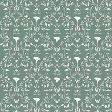 Lewis and Irene Fabric Lewis And Irene The Water Gardens Serenity Forest Green CC37-2  - The Sewing Studio for sale UK - The Sewing Studio