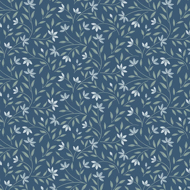 Lewis and Irene Fabric Lewis And Irene The Water Gardens Wild Harmony Navy Blue CC39-3  - The Sewing Studio for sale UK - The Sewing Studio