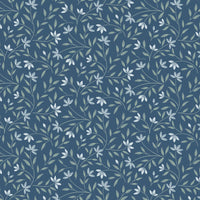 Lewis and Irene Fabric Lewis And Irene The Water Gardens Wild Harmony Navy Blue CC39-3  - The Sewing Studio