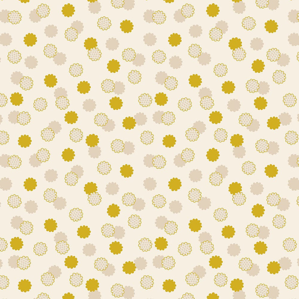 Lewis and Irene Fabric Lewis And Irene Year Of The Dragon Metallic Cream And Gold Cosmos A863-1  - The Sewing Studio