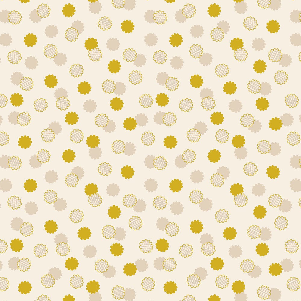 Lewis and Irene Fabric Lewis And Irene Year Of The Dragon Metallic Cream And Gold Cosmos A863-1  - The Sewing Studio