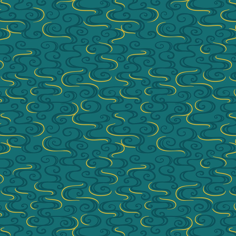 Lewis and Irene Fabric Lewis And Irene Year Of The Dragon Metallic Dragon Swirl On Dark Jade A864-2  - The Sewing Studio