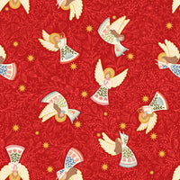 Lewis And Irene Peace And Joy Host Of Angels Metallic Red C112-2 Main Image