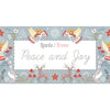 Lewis And Irene Peace And Joy Snowflakes Cream C111-1 Range Image