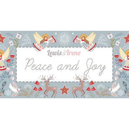 Lewis And Irene Peace And Joy Snowflakes Light Silver C111-2 Range Image