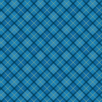 Lewis And Irene Small Things Celtic Inspired Check Blue SM74-1