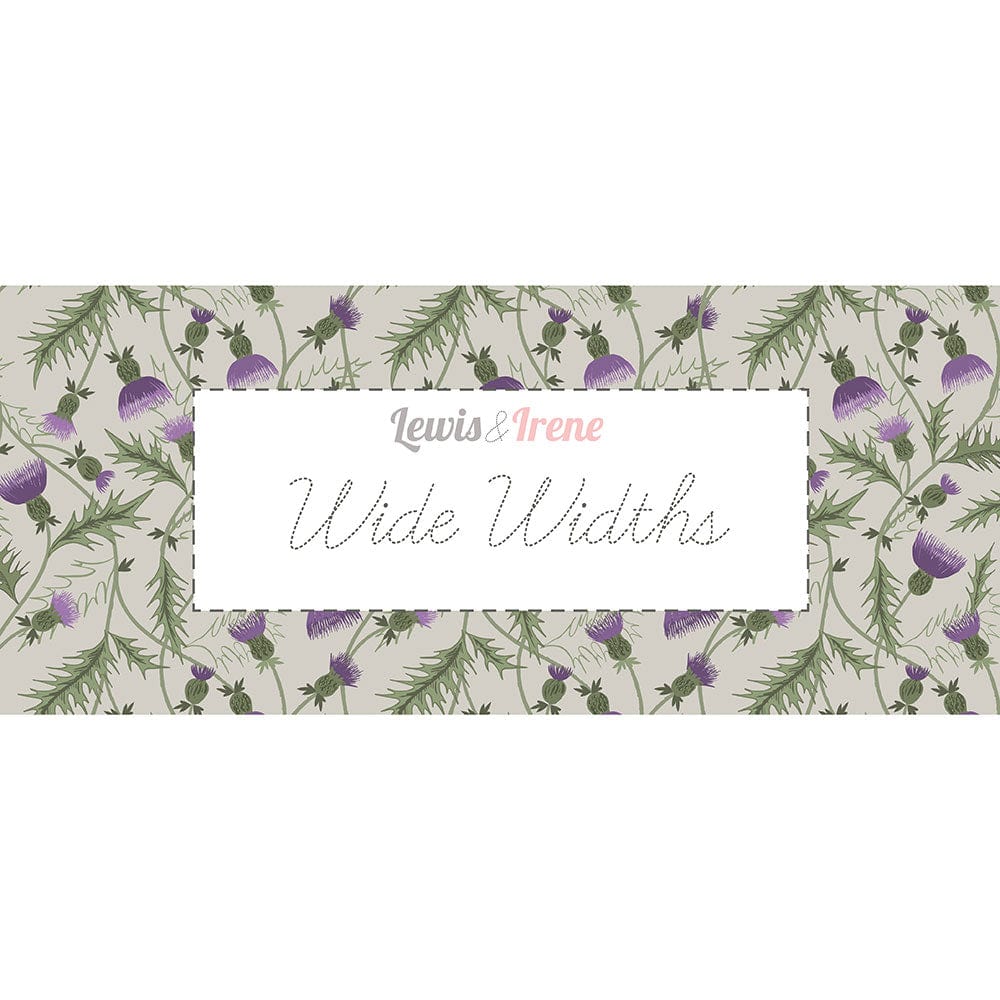 Lewis And Irene Wide Width White Bumbleberries W11 Swatch Image